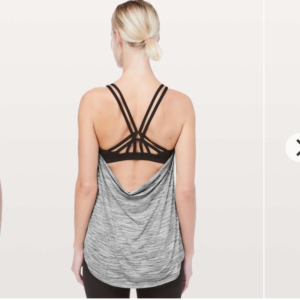 Lululemon Moment To Movement 2-in-1 Tank in Space Dye Camo Black/White 2